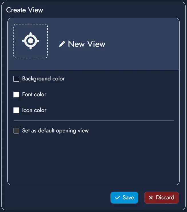 Screenshot of the quick navigation button on the Board